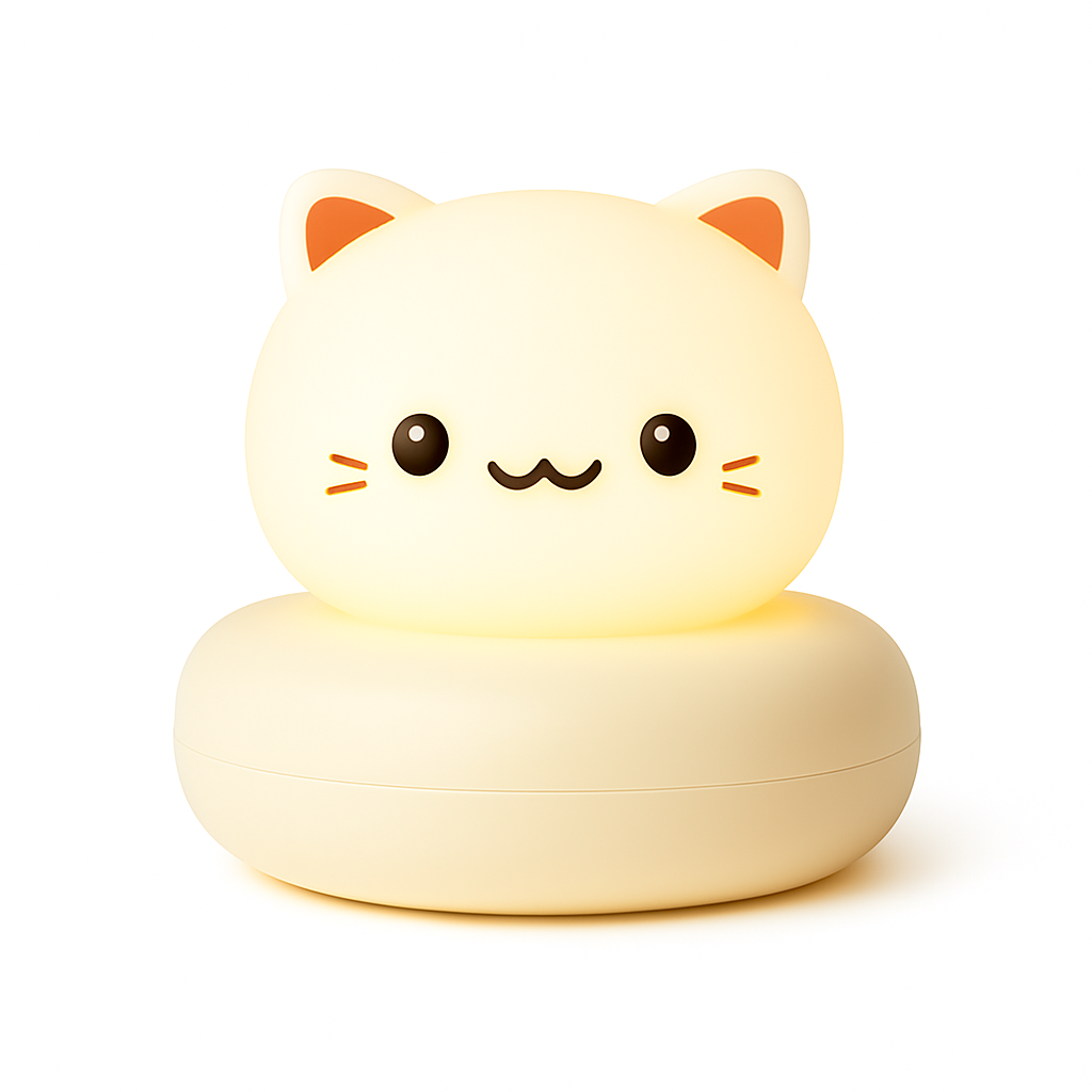 Veilleuse NoovaKids™ – Mochi le Chat Apaisant