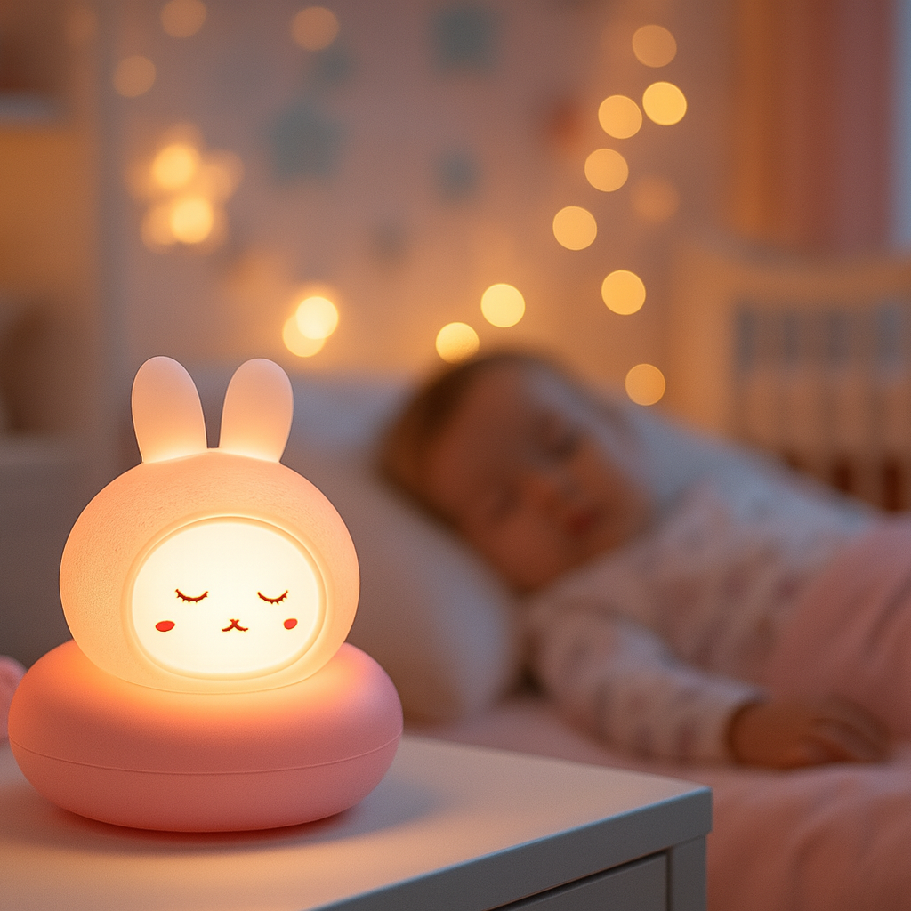 Veilleuse NoovaKids™ – "Nouvy" le Lapin apaisant
